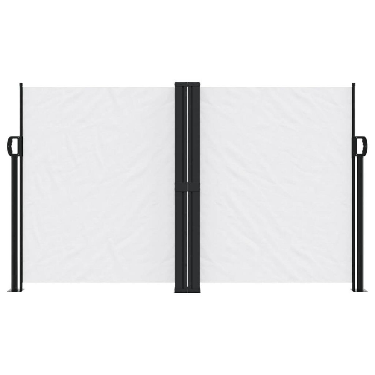 VIDAXL Auvent lateral retractable blanc 140x1200 cm