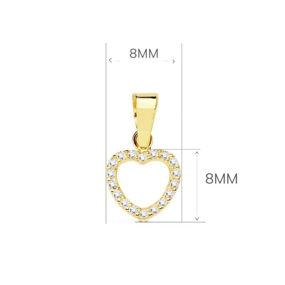 L'ATELIER D'AZUR Collier - Pendentif Or 18 Carats 750/000 Jaune - Coeur - Chaine Dorée