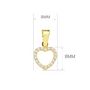 Voir la diapositive 2 : L'ATELIER D'AZUR Collier - Pendentif Or 18 Carats 750/000 Jaune - Coeur - Chaine Dorée