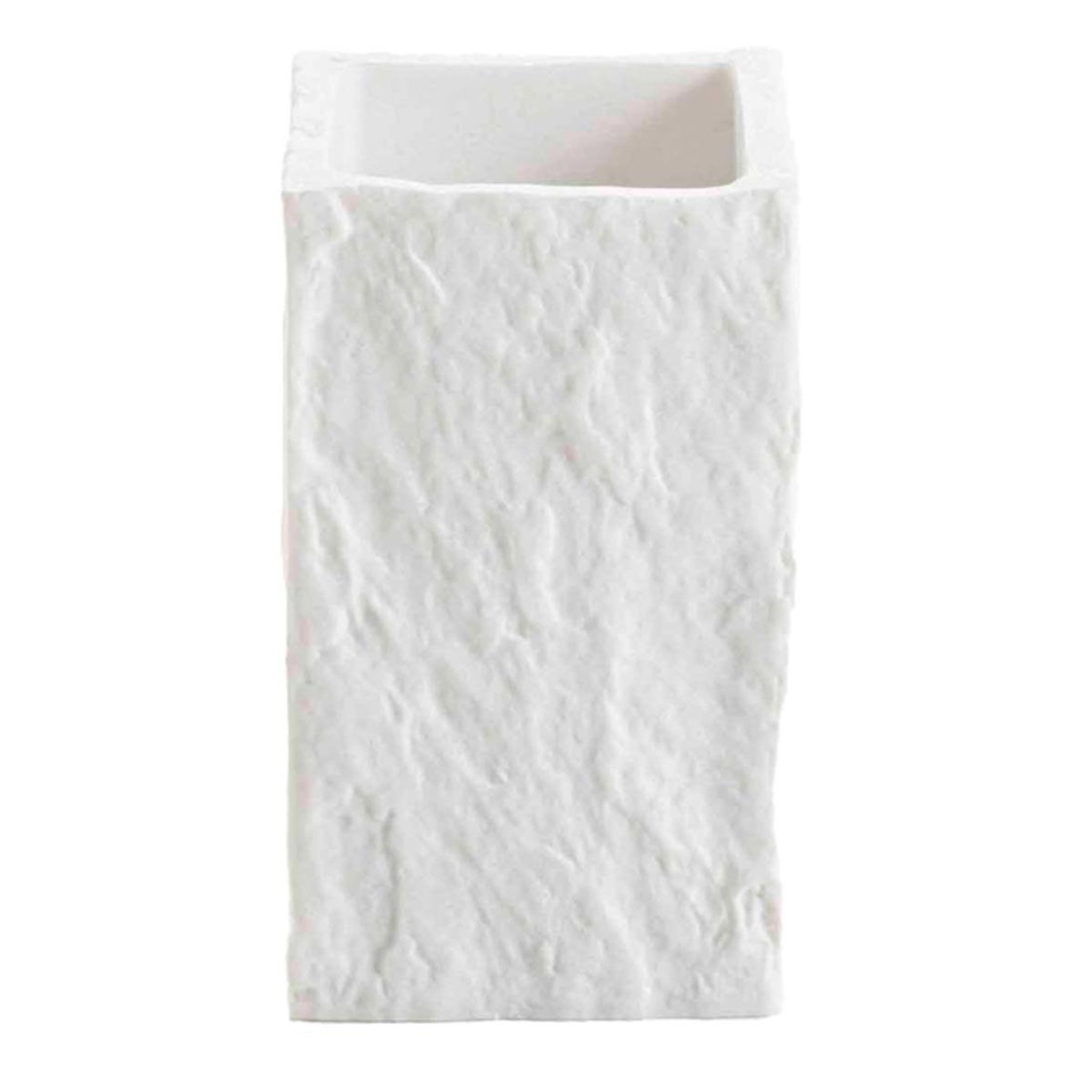 Douceur d'Intérieur Gobelet effet minéral  stony  11cm blanc