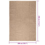 Voir la diapositive 6 : VIDAXL Tapis ZIZUR 200x290 cm aspect de jute interieur et exterieur