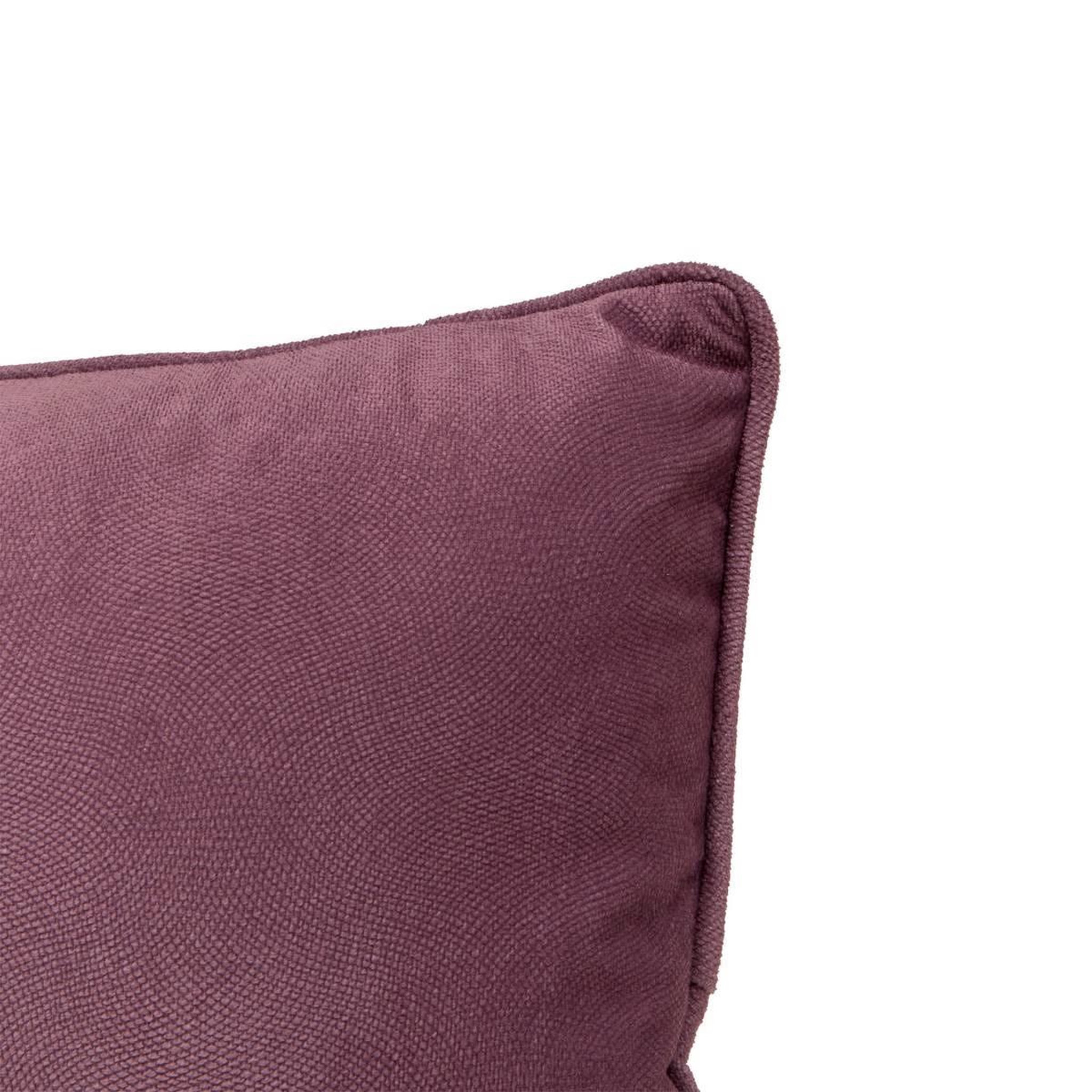 Voir la diapositive 3 : ATMOSPHERA Coussin déco uni  lilou  30x50cm parme