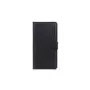 amahousse Housse noire Nokia 1 Plus folio aspect cuir grainé languette aimantée