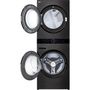 Voir la diapositive 2 : LG Lave linge séchant hublot F761TOWERB2 WashTower