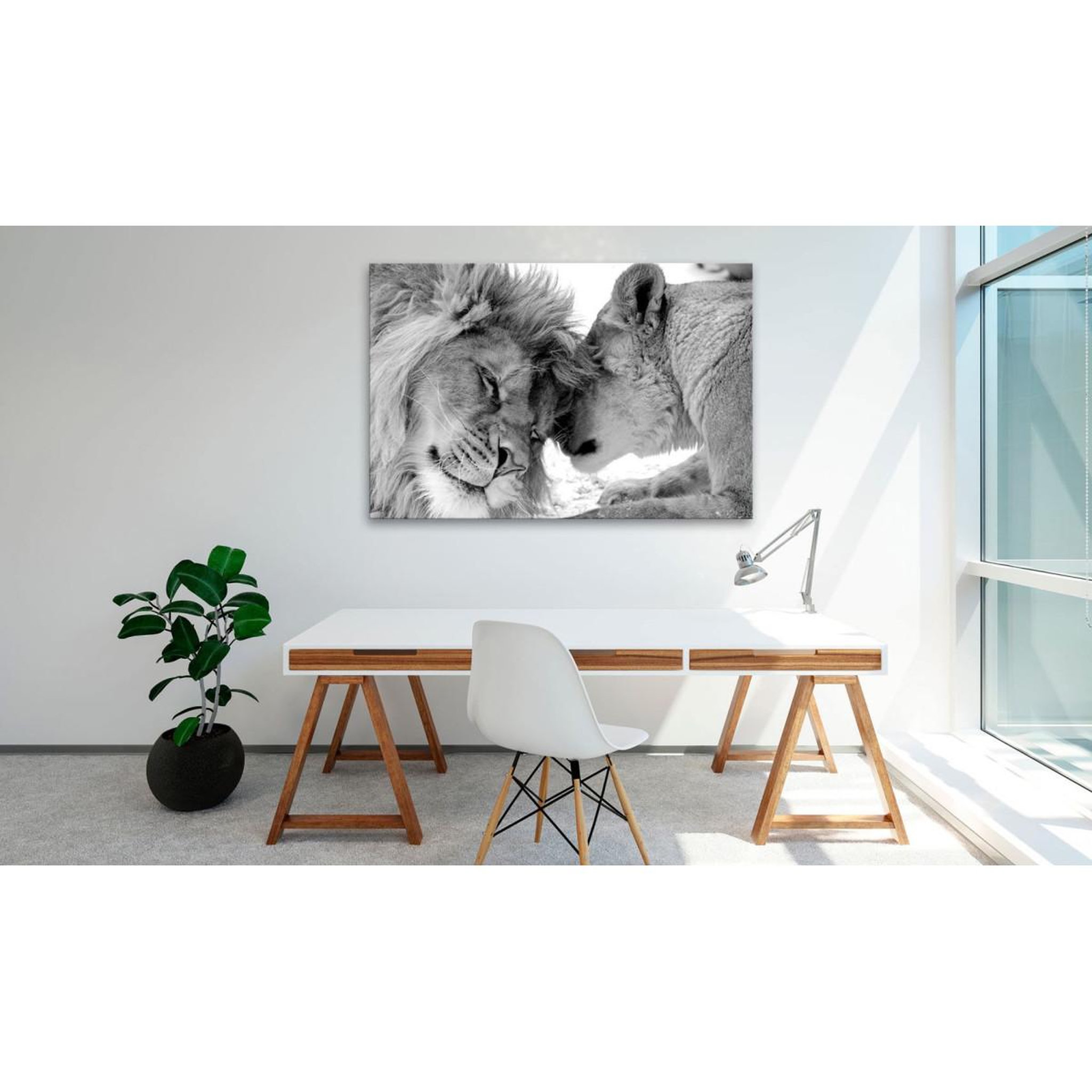Voir la diapositive 2 : Paris Prix Tableau imprimé  lion's love