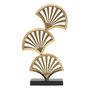 Voir la diapositive 1 : Paris Prix Objet Déco en Métal  3 Feuilles  44cm Or