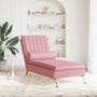 Voir la diapositive 3 : VIDAXL Chaise longue de massage avec traversin rose velours