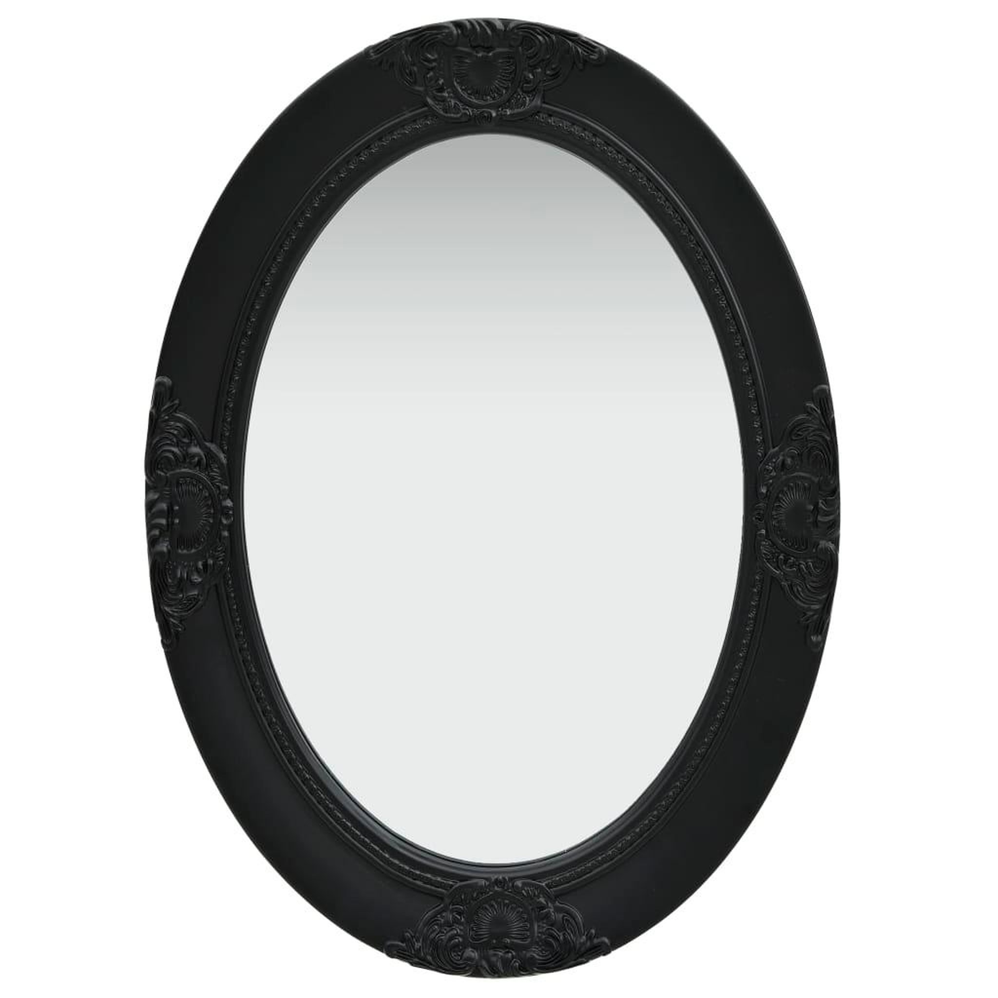 VIDAXL Miroir mural style baroque 50x70 cm noir