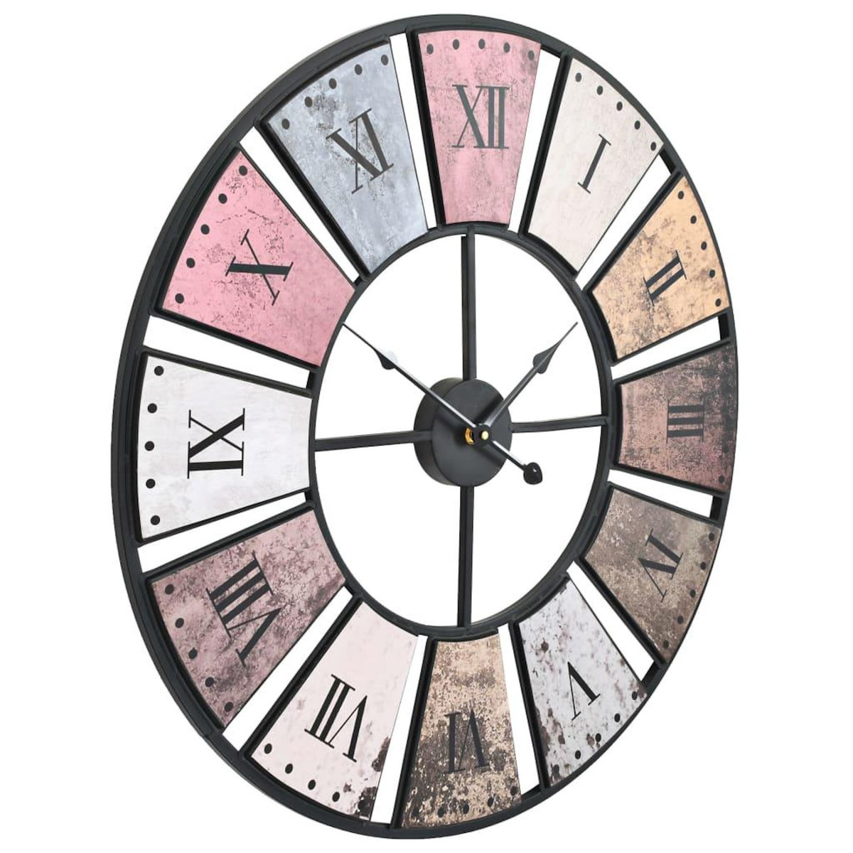 VIDAXL Horloge murale vintage avec mouvement a quartz 60 cm XXL