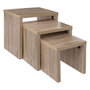Voir la diapositive 1 : FIVE Trio de Tables Gigognes encastrables en MDF - Hauteur 45 cm
