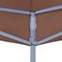 Voir la diapositive 5 : VIDAXL Toit de tente de reception 4,5x3 m Marron 270 g/m^2