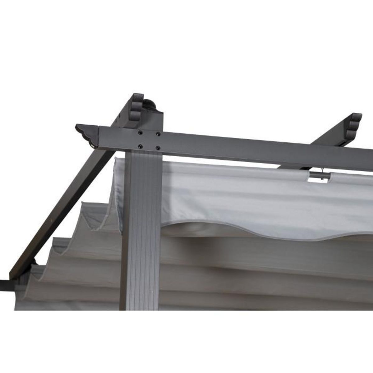 Paris Prix Pergola Avec Toit  Lazio  395cm Gris