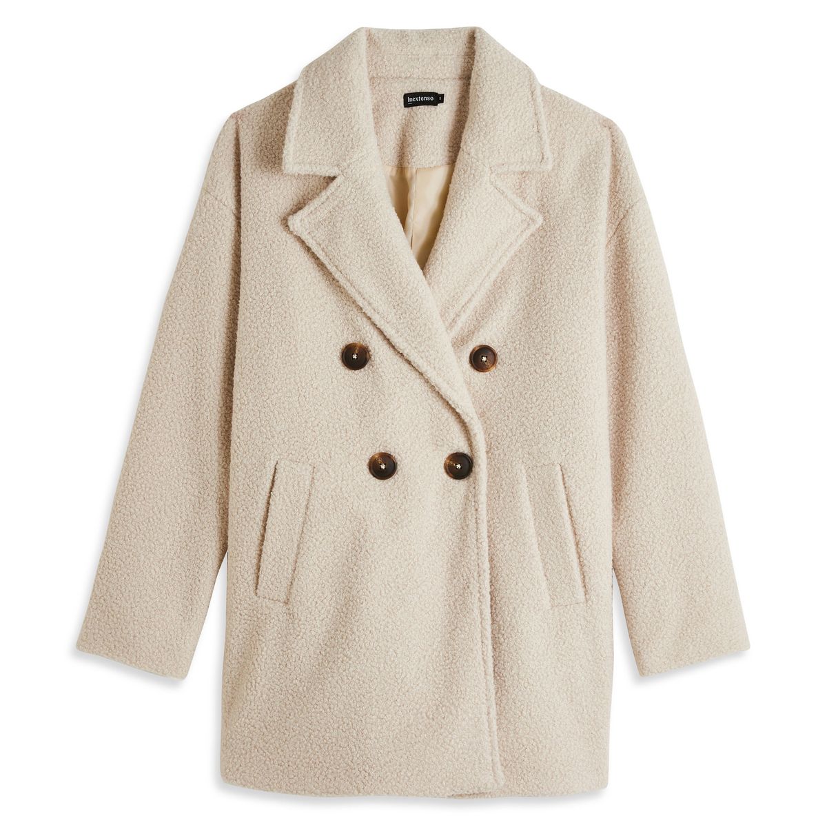 INEXTENSO Manteau écru femme