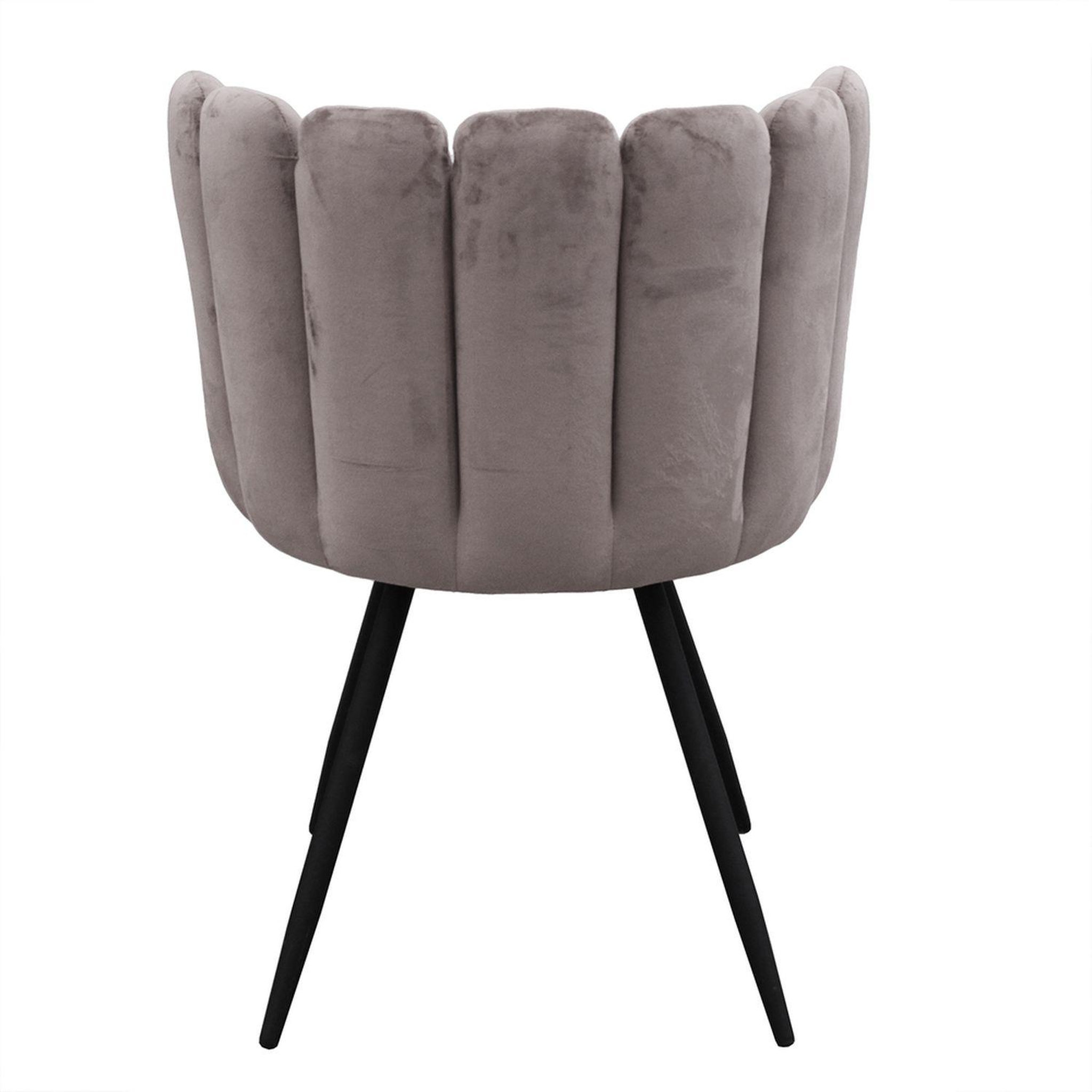 Voir la diapositive 4 : The Home Deco Factory Chaise design effet velours ariel