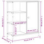 Voir la diapositive 6 : VIDAXL Buffet chene fume 70x30x80 cm bois d'ingenierie
