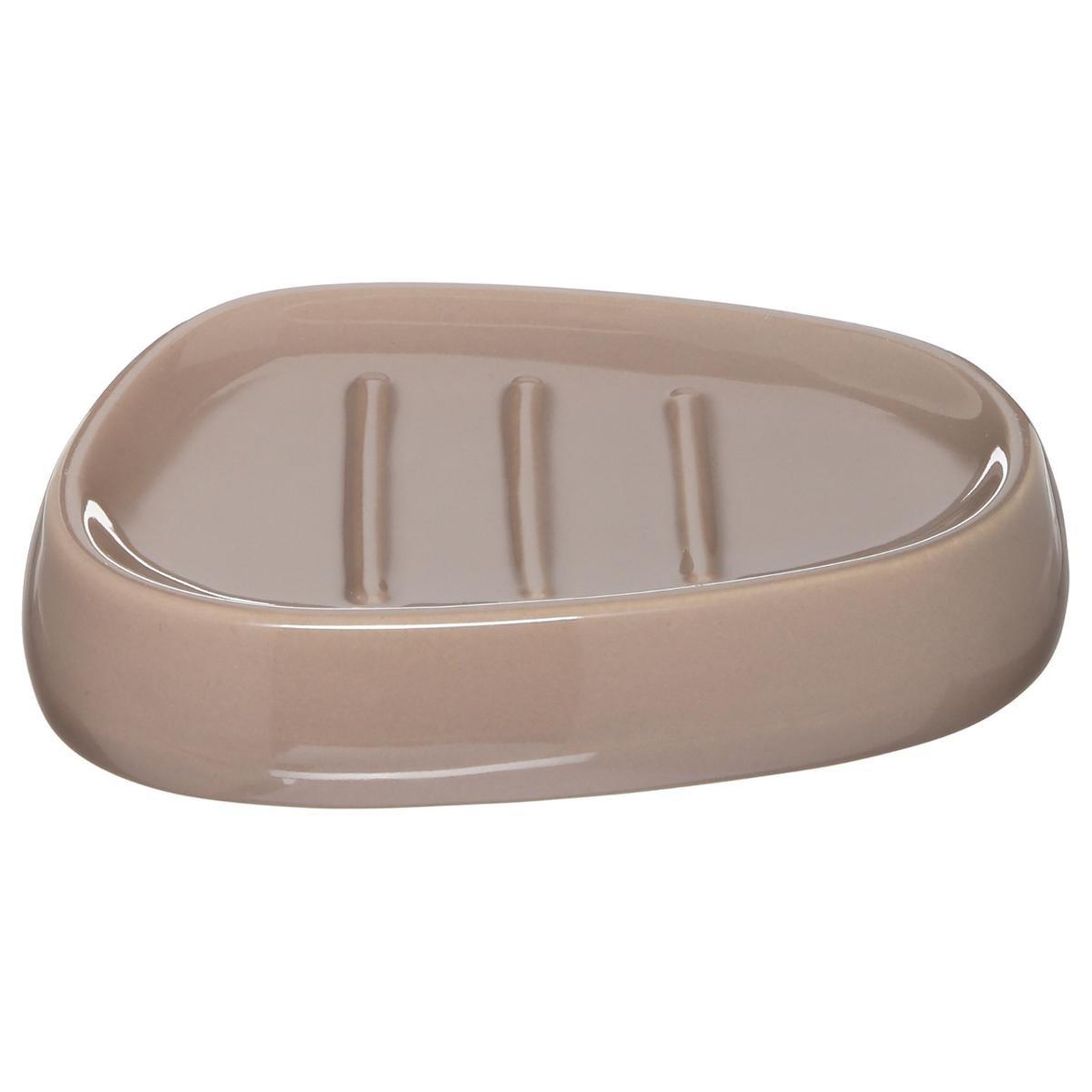Voir la diapositive 1 : FIVE Porte Savon  Galet  12cm Taupe