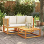 Voir la diapositive 1 : VIDAXL Canapes d'angle de jardin et coussins 2pcs bois massif d'acacia