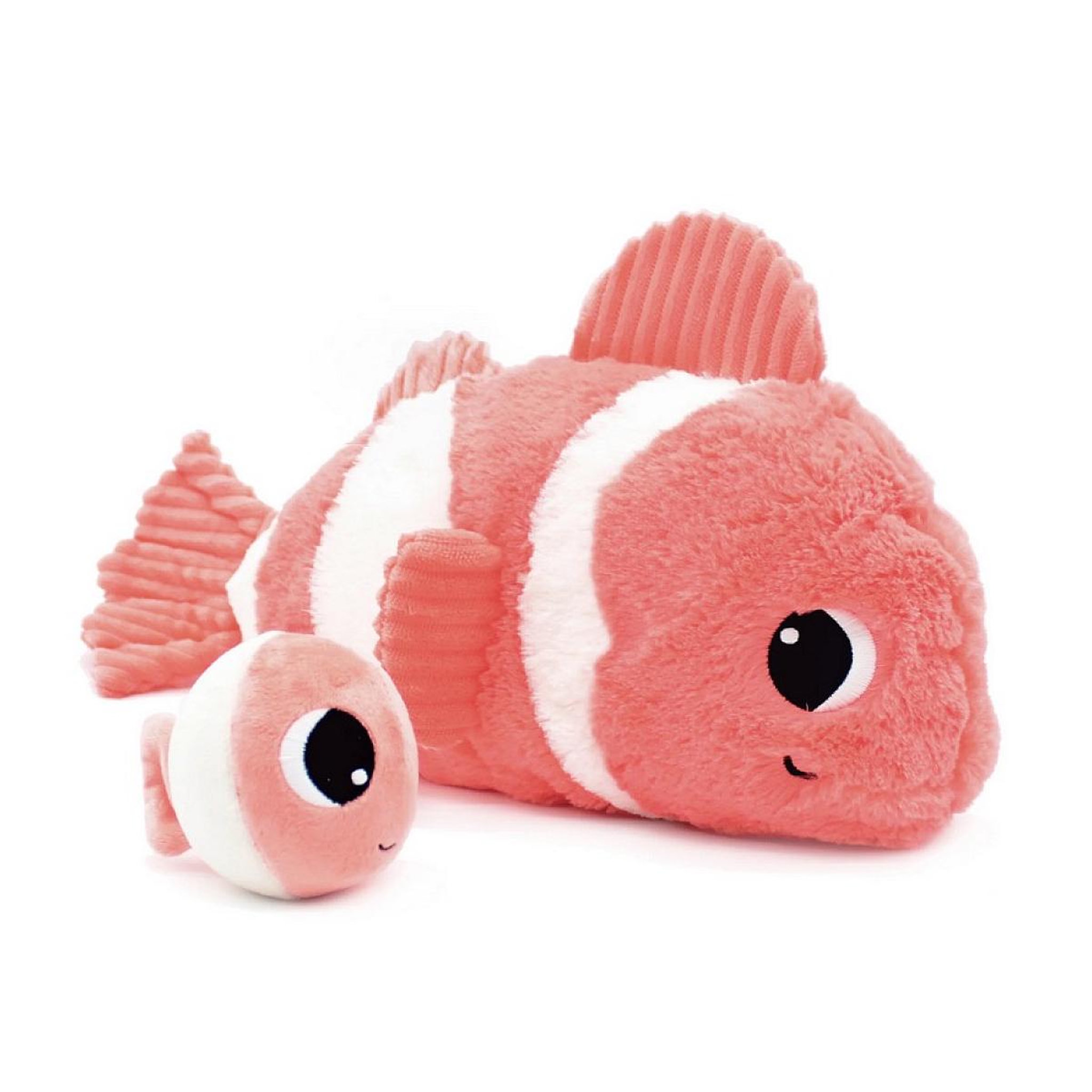 LES DEGLINGOS Peluche poisson-clown Bigou maman et son bébé corail