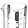 Voir la diapositive 2 : FIVE Verre Doseur Gradué  Silitop  0,6L Transparent & Noir