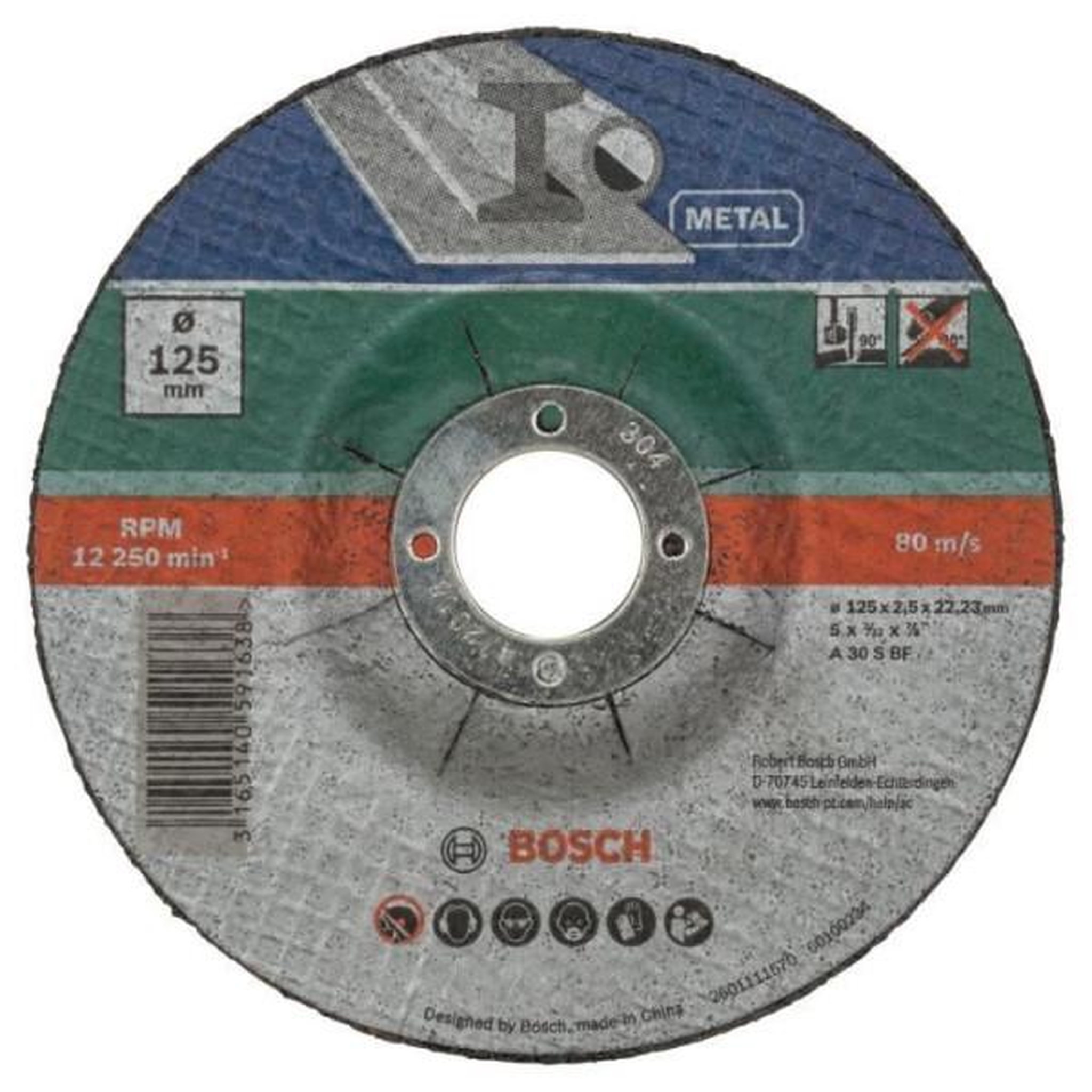BOSCH Disque a tronçonner diametre 125 X 5 pcs - BOSCH