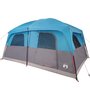 Voir la diapositive 4 : VIDAXL Tente de cabine familiale 10 personnes bleu impermeable