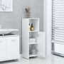 Voir la diapositive 3 : VIDAXL Armoire de salle de bain Blanc brillant 30x30x95 cm