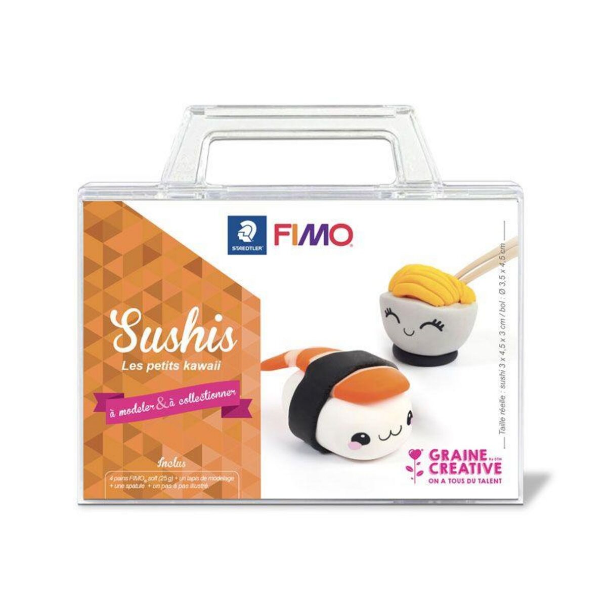 Staedtler Coffret pâte polymère sushi kawai