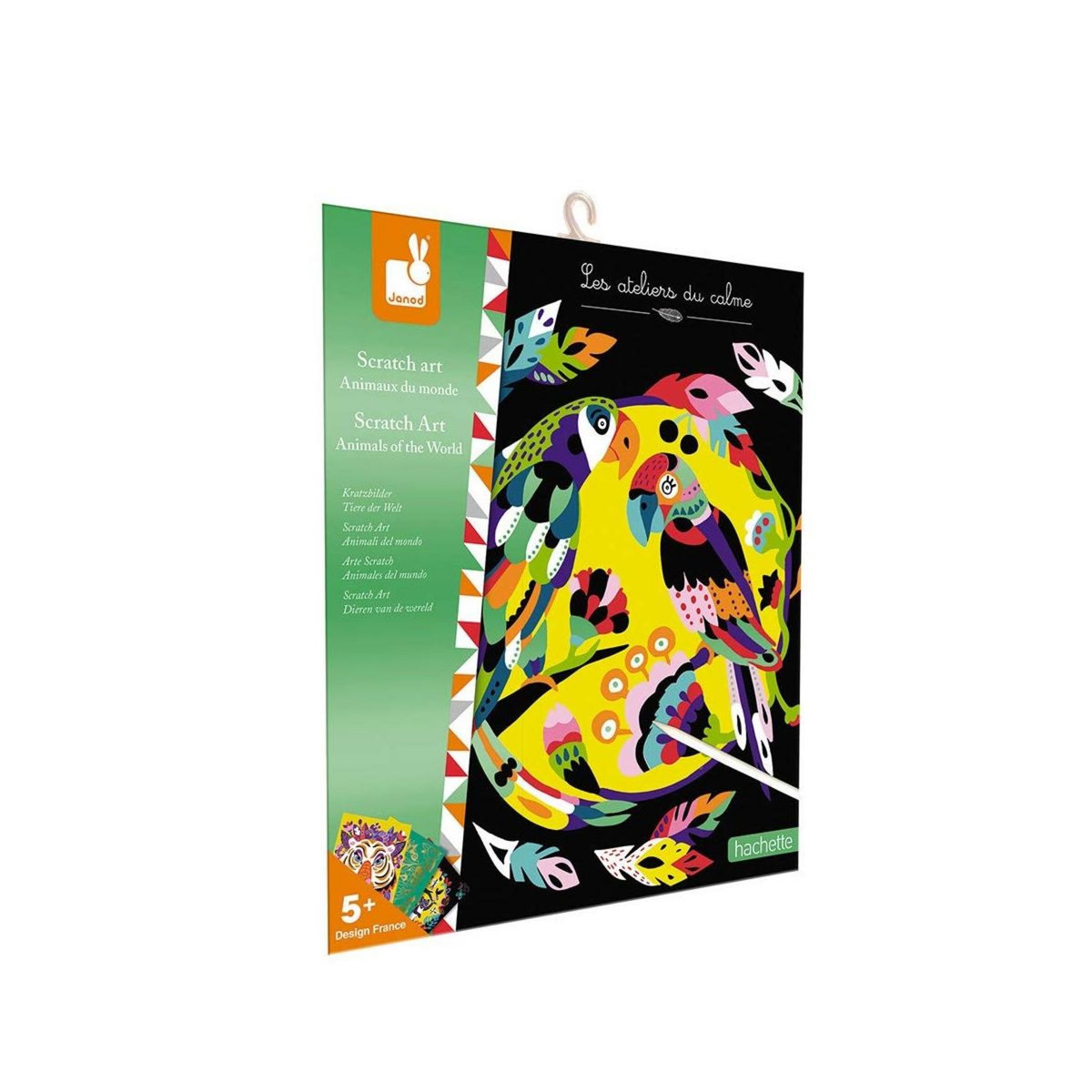 Juratoys-Janod Art à gratter - Animaux du monde par Janod