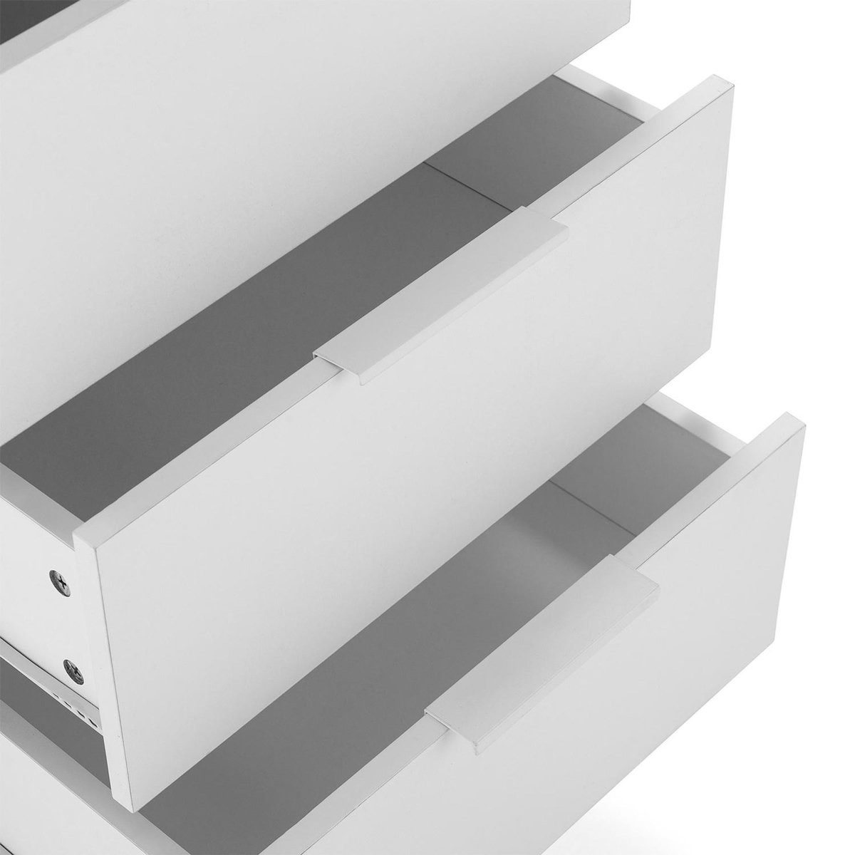 VS VENTA-STOCK Commode haute Nieve 4 tiroirs couleur Blanc