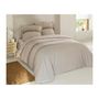 Voir la diapositive 2 : VISION Parure Housse de couette - VISION - Anthony - 140 x 200 cm - 1 taie assortie 65 x 65 cm - Beige - 100% coton