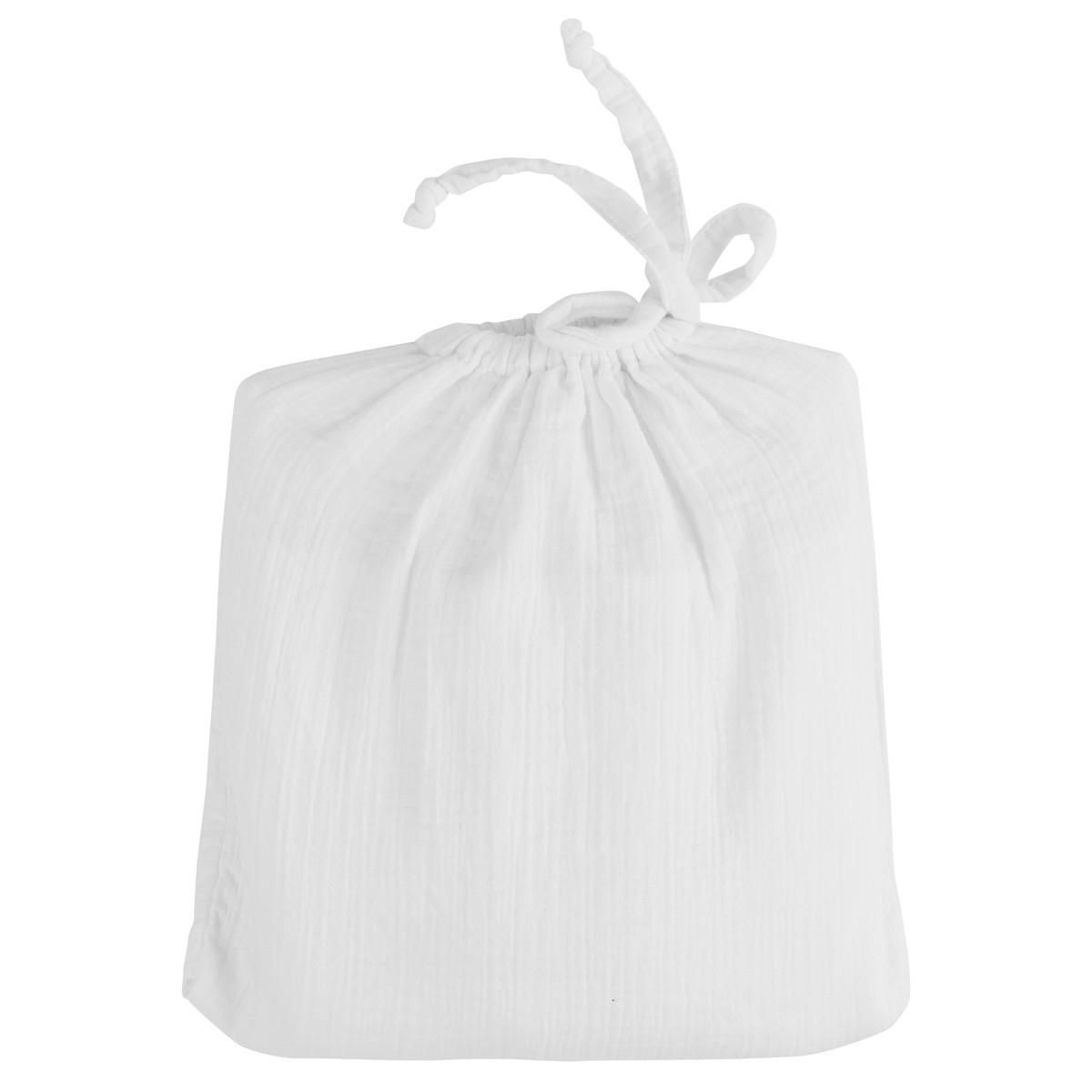 Sensei Maison Drap housse en gaze de coton bonnet 30 cm LOFT