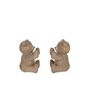 Voir la diapositive 2 : Paris Prix Lot de 2 Serre-Livres Enfant  Ours  20cm Marron