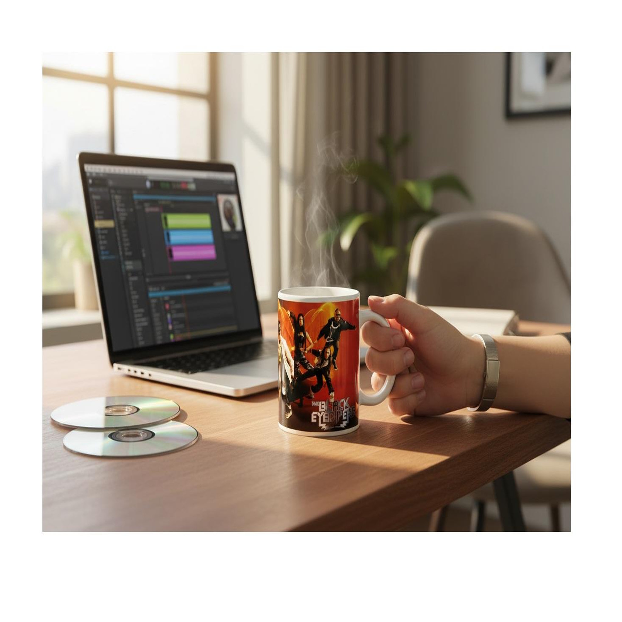 Voir la diapositive 3 : Eden Mug the black eyed peas en céramique 330 ml