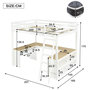 Voir la diapositive 3 : MERAX Lit mezzanine 90x200 cm coloris blanc pin