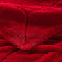 Voir la diapositive 3 : Paris Prix Plaid Imitation Fourrure  Caresse  180x220cm Rouge
