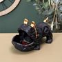 Voir la diapositive 4 : Paris Prix Statuette & Vide-Poche  Bulldog  30cm Noir