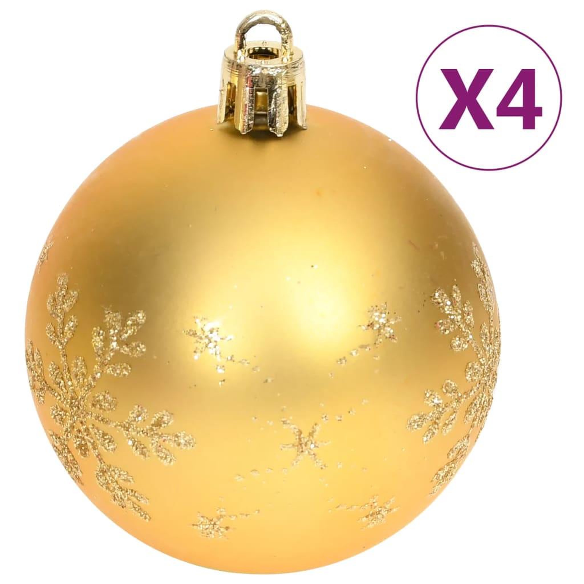 Voir la diapositive 5 : VIDAXL Ensemble de boules de Noël 70 pcs Dore et rouge