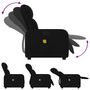Voir la diapositive 5 : VIDAXL Fauteuil de massage inclinable Noir Tissu