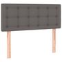 Voir la diapositive 4 : VIDAXL Tete de lit a LED Gris 80x5x78/88 cm Similicuir