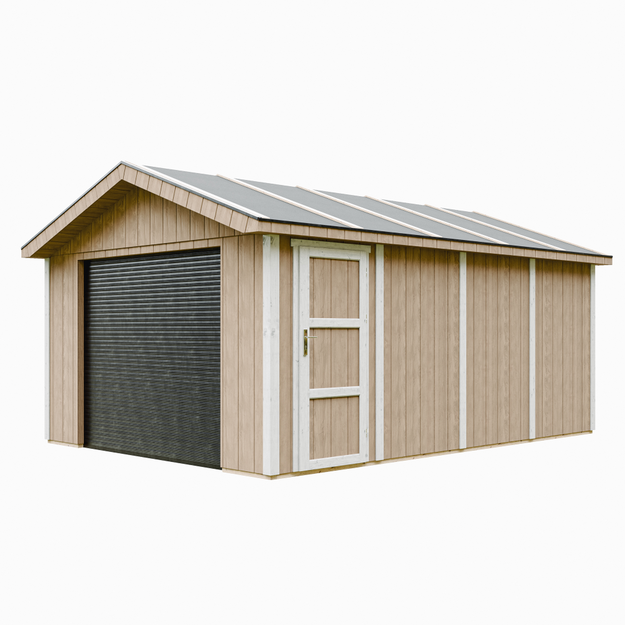 Voir la diapositive 1 : TIMBELA Garage qualité premium 17m² l378xl530 cm garage pour auto, moto, vélos, machines de jardinage m991b