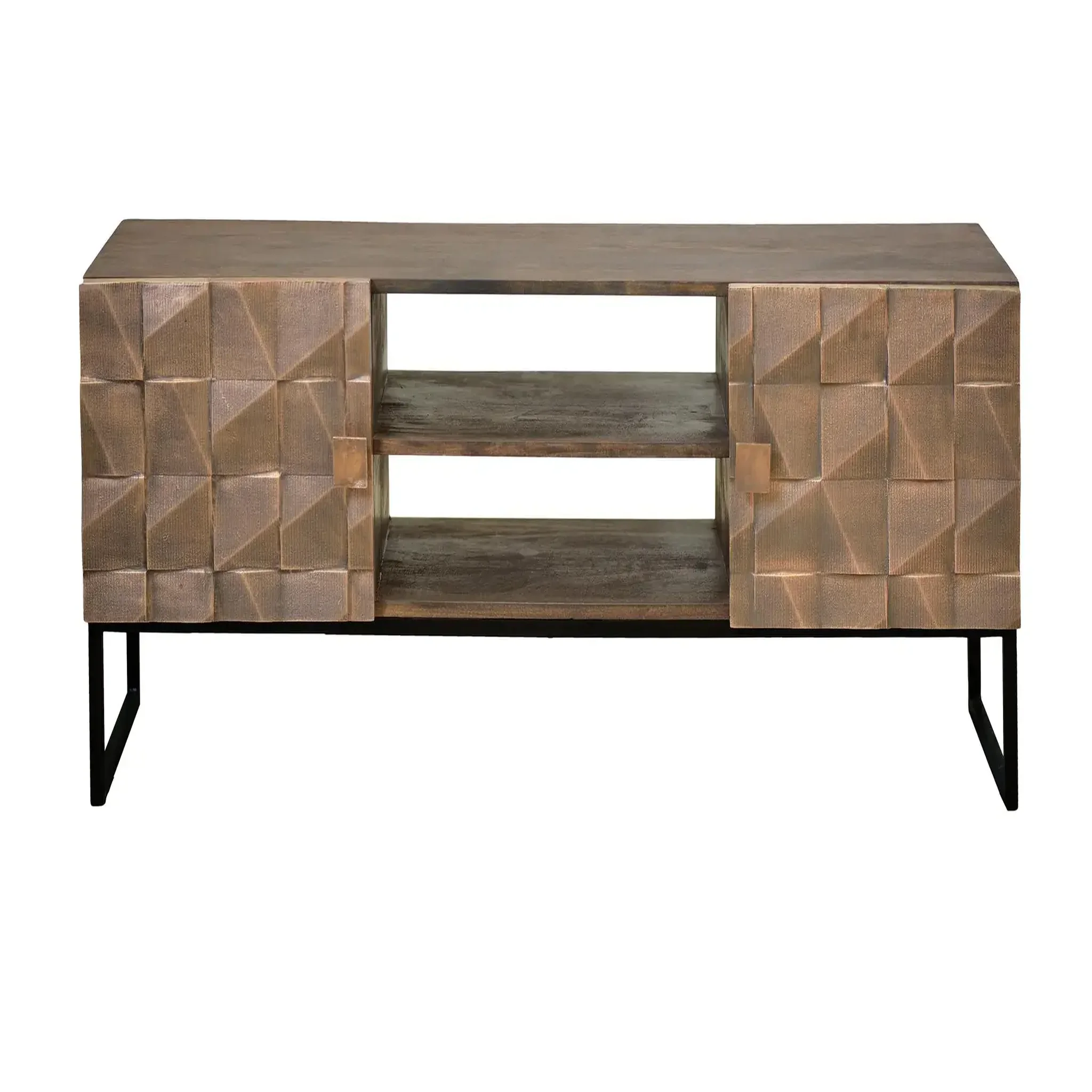 GINER Y COLOMER SL Meuble tv en bois de manguier 140 cm style rustique moderne