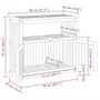 Voir la diapositive 6 : VIDAXL Table console de jardin 80x35x75 cm bois massif d'acacia