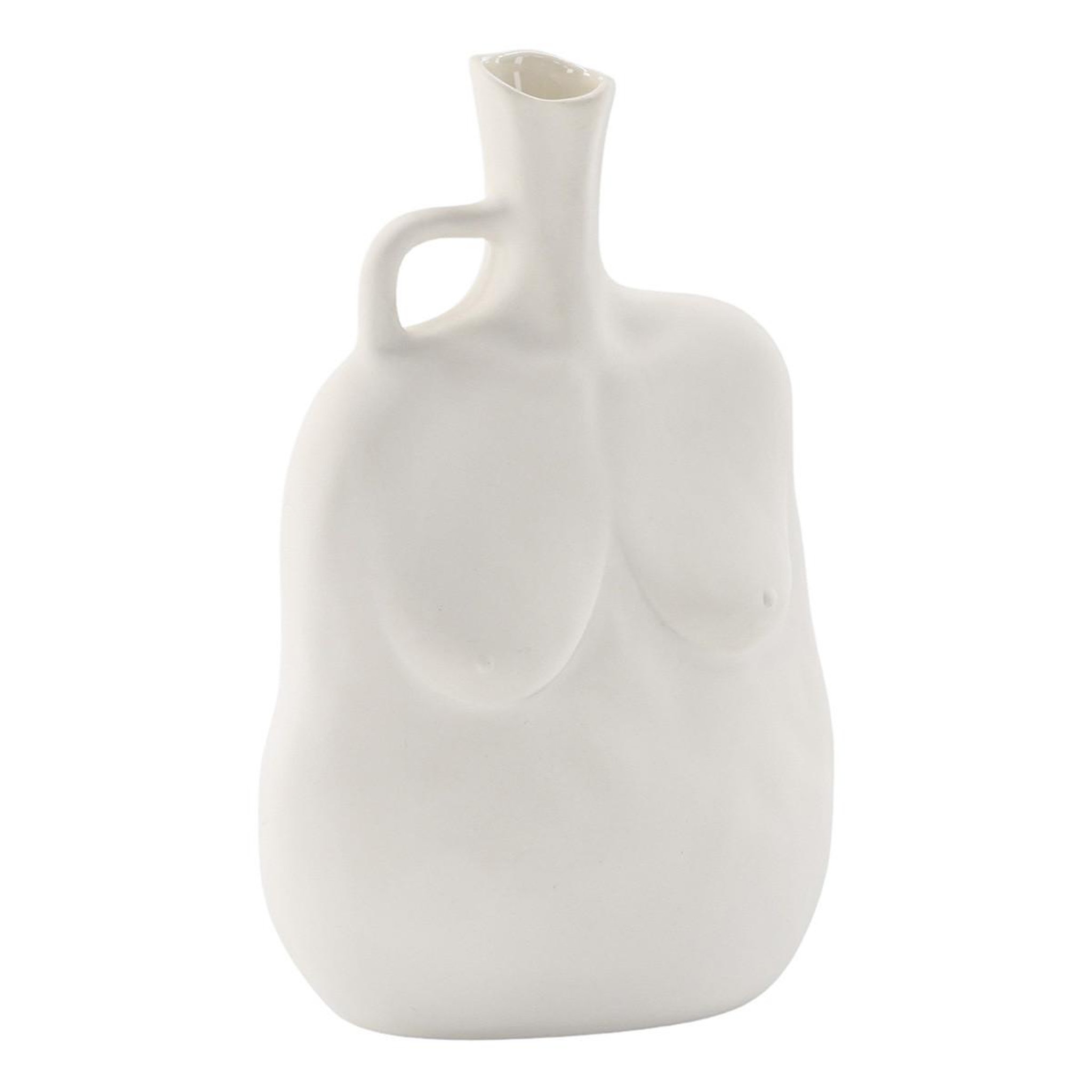 Paris Prix Vase buste en céramique  conta  25cm blanc cassé