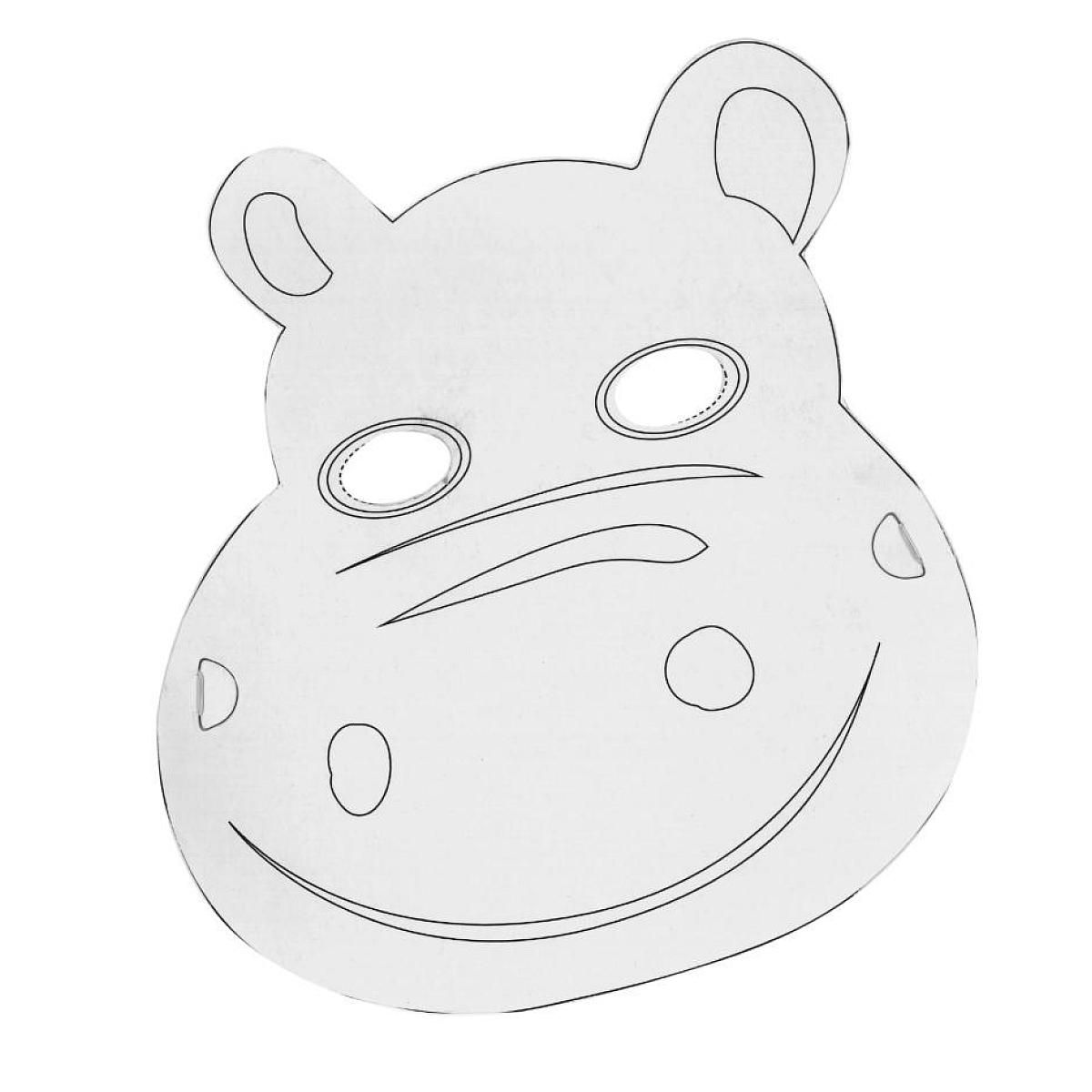 Graine créative Sachet de 6 masques plats carton - petits animaux