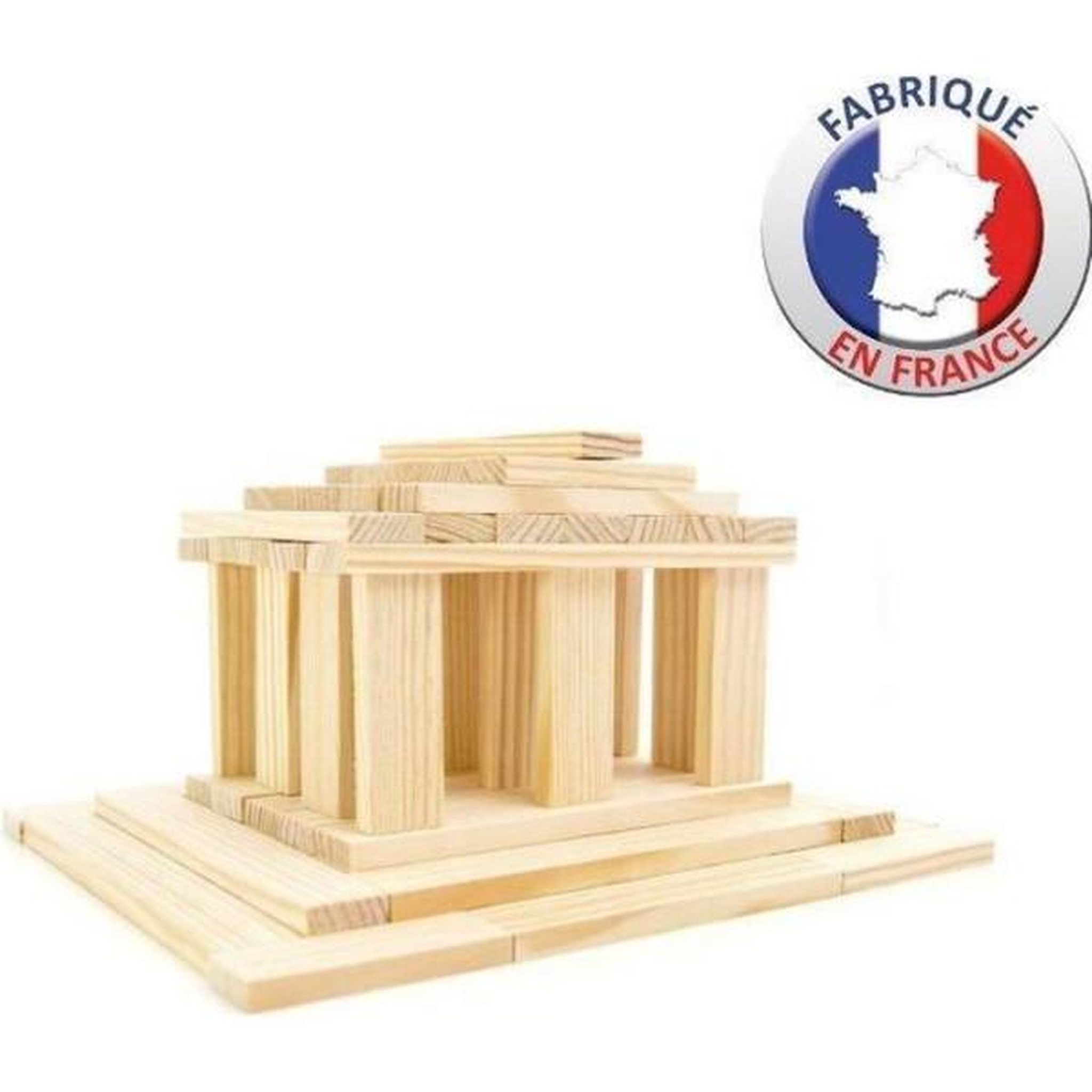 Voir la diapositive 1 : JeuJura Jeu de construction en bois - JEUJURA - TECAP 3XL - 200 planchettes - Mixte - A partir de 4 ans