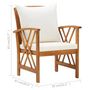 Voir la diapositive 6 : VIDAXL Chaises de jardin avec coussins lot de 2 Bois d'acacia massif