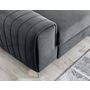 Voir la diapositive 3 : BEST MOBILIER Talisay - canapé d'angle droit - 5 places - convertible avec coffre - en velours