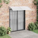 VIDAXL Auvent de porte Gris 200x100 cm Polycarbonate
