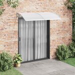 VIDAXL Auvent de porte Gris 200x100 cm Polycarbonate