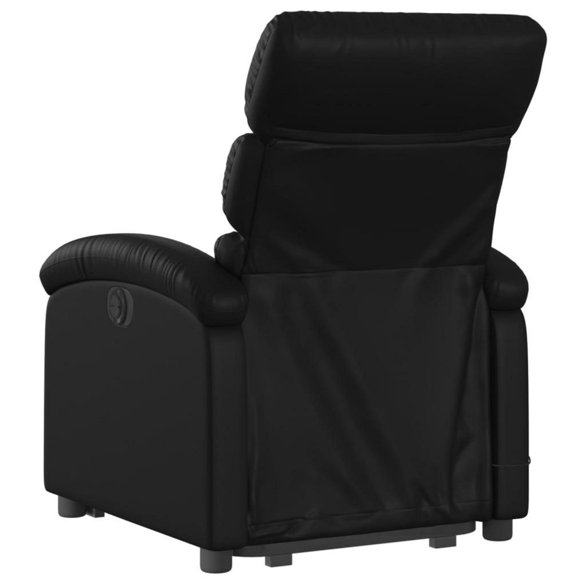 VIDAXL Fauteuil inclinable de massage Noir Similicuir